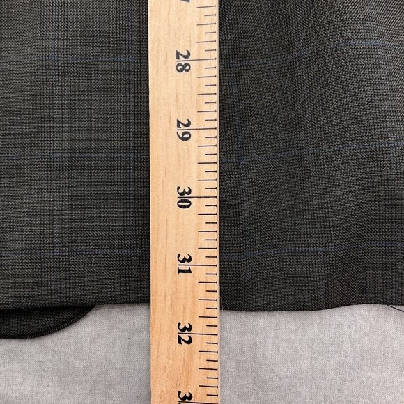 Chaps Ralph Lauren Blazer Men 42R Gray Blue Plaid Cashmere Wool Union Canada VTG - Picture 8 of 15